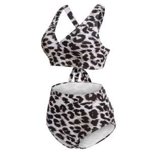 Λωρίδες εκτύπωσης λεοπάρδαλης συν μεγέθους μεγέθους