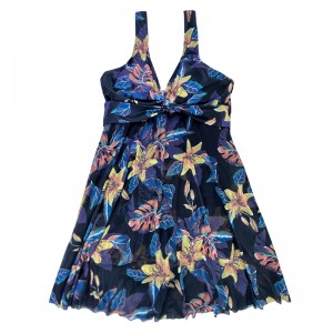 V Λουλούδια λαιμού και μαγιό μεγέθους