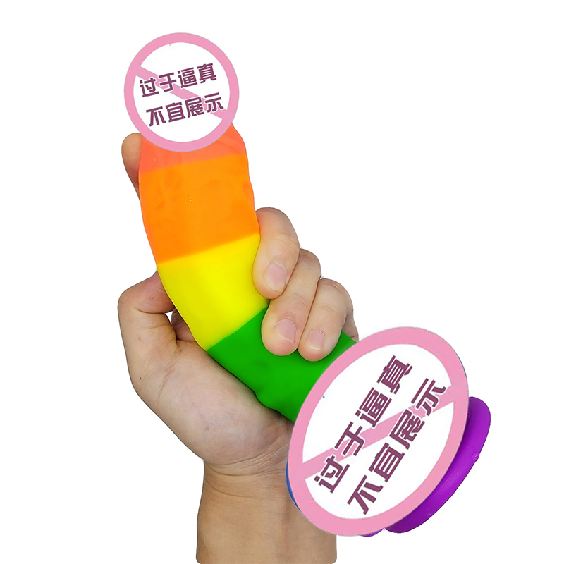 806-Rainbow Penis Διεύρυνση Τηλεσκοπική ώθηση πέος σκύλος τεράστια πρωκτική δονητή σεξ παιχνίδι μεγάλη μεγάλη ρεαλιστική δονητή για τις...