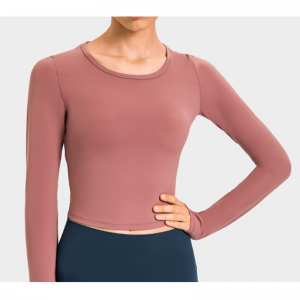 Περικοπή δακτύλου-cot o λαιμό yoga shirtd