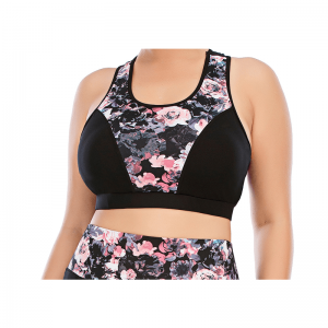 Τρία κομμάτια floral u-shape yoga σετ