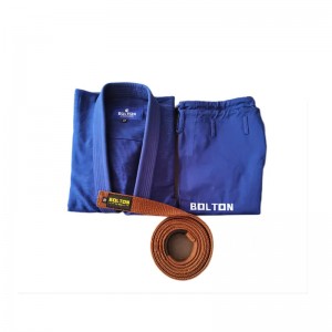 Χονδρική BJJ GIS Belt Προσαρμοσμένη 100% βαμβακερά πολεμικές τέχνες γκρι λευκό BJJ Belt