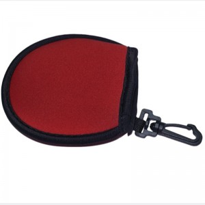 Νέο εργοστάσιο άφιξης Τιμή αδιάβροχο Neoprene Custom Logo Color Golf Ball Pouch Holder Pocket Bags με κλιπ