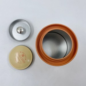 Tinplate Round Tea Caddy Candy Snack Packaging Box Tin Box