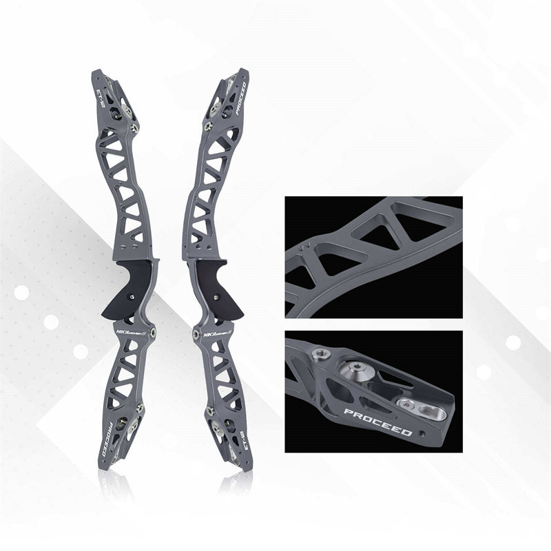 ET-12 25inches γκρι χρώμα RH ILF Recurve Bow Risers