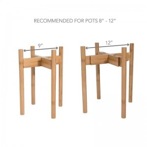 Μπαμπού ρυθμιζόμενα λουλούδια rack plant stand