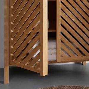 Μπαμπού πολυλειτουργικό ντουλάπι αποθήκευσης