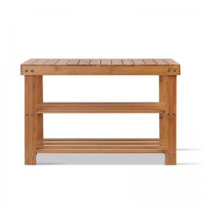 Μπαμπού παπούτσια πάγκος μπότας οργάνωση ταπετσαρισμένων αποθηκευτικών αποθηκευμάτων εισόδου παπουτσιών