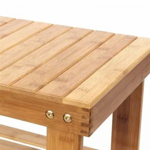 Μπαμπού παπούτσια πάγκος μπότας οργάνωση ταπετσαρισμένων αποθηκευτικών αποθηκευμάτων εισόδου παπουτσιών