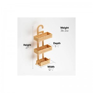 Σύνολο μπαμπού κρέμονται ράφι ντους