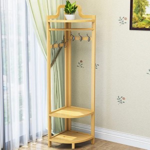 Υψηλής ποιότητας γωνιακό ράφι παλτό αποθήκευση rack δάπεδο τρίγωνο κρεμάστρα για υπνοδωμάτιο σαλόνι