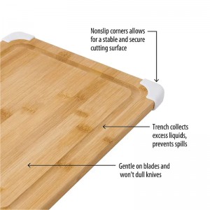 Bamboo πολυλειτουργική σανίδα κοπής