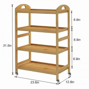 Το τροχαίο όχημα διαχείρισης πολλαπλών χρήσεων είναι ανθεκτικό και εύκολο να μετακινηθεί αυτοκίνητο αποθήκευσης μπαμπού