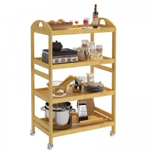 Το τροχαίο όχημα διαχείρισης πολλαπλών χρήσεων είναι ανθεκτικό και εύκολο να μετακινηθεί αυτοκίνητο αποθήκευσης μπαμπού