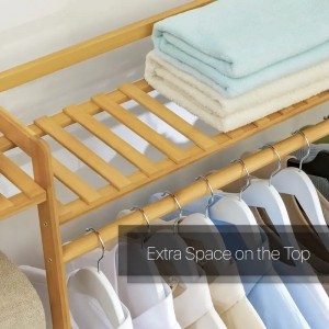 Τραπεζοειδές ανεξάρτητο racking rack rack μπαμπού ντουλάπα διοργανωτής