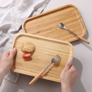 2 τεμάχια υπηρεσία παλετών χονδρικής έθιμο από μπαμπού δίσκο πρωινού (1)