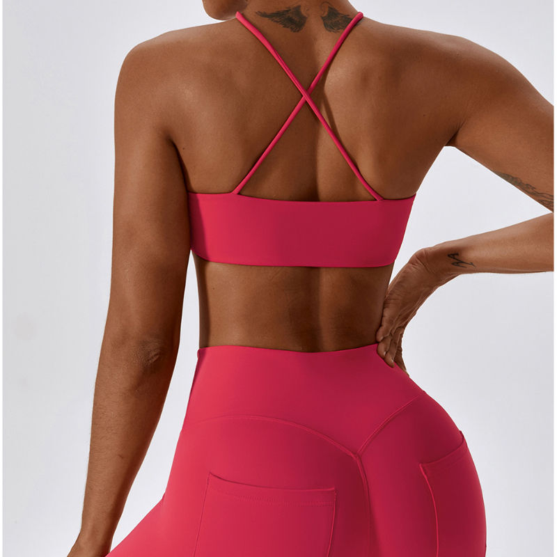 SC1061 Sport Bra and Leggings Set Yoga Conjunto Yoga Set Set για γυναίκες Εξωτερική γυμναστική
