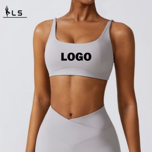SC10135 Fitness Sports Bra Custom Logo Ladies Compression Soft Quick Dry Yoga Running Gym Sexy Sports Bra