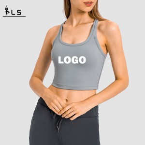 SC10241 TOPS Γρήγορη ξηρή τοποθετημένη δεξαμενή Top Gym Sports Yoga Fitness Tops Tank Top Women \\\\\'s T-Shirts