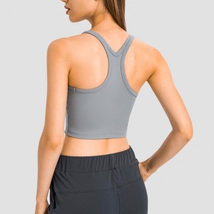 SC10241 TOPS Γρήγορη ξηρή τοποθετημένη δεξαμενή Top Gym Sports Yoga Fitness Tops Tank Top Women \\\\\'s T-Shirts