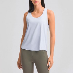 SC10256 Κυρίες Tank Tops Spring Fashion Loose Blouse Yoga Vest Tops Γυναικεία δεξαμενή γιόγκα Open Back Back
