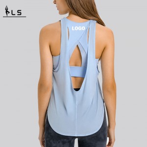 SC102512 Spring Fashion Loose Blouse Hollow Workout Tops Γυναικεία Γυναικεία Γυναικεία Γυναικεία Γυναικεία Γυναικεία Δεξαμενή Γιόγκα Άνοιγμα