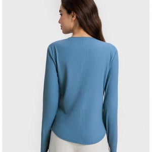 SC102613 Long Sleeve Yoga πουκάμισο Γιόγκα T πουκάμισα γυμναστήριο που τρέχει στρογγυλά-λαιμό μπλουζάκια Γιόγκα μακρύ μανίκι Γυναίκες πουκά...