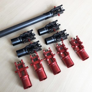 V4 Z30/Z25 CNC Σωλήνας πτυσσόμενου βραχίονα αλουμινίου για DIA 30mm/25mm αυτόματη διπλή βίδα κλειδώματος&ελατηρίου