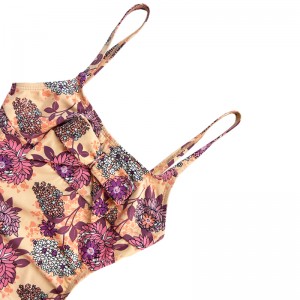 Τα μαγιό των παιδιών με τυπωμένο halter πίσω κοίτα