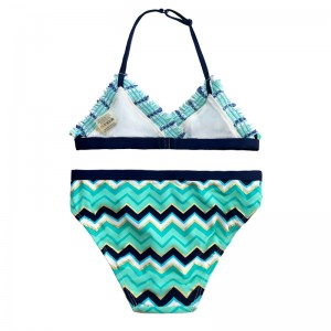 Halter εκτυπώστε μαγιό δύο τεμαχίων για παιδιά