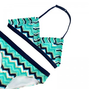 Halter εκτυπώστε μαγιό δύο τεμαχίων για παιδιά