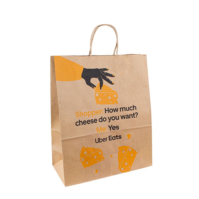 Τσάντες χαρτιού με το δικό σας λογότυπο Brown Kraft Ppaper Batch Paper με λογότυπο Μικρό χάρτινο τσάντα Προσαρμοσμένο λογότυπο τσάντες χαρτιού