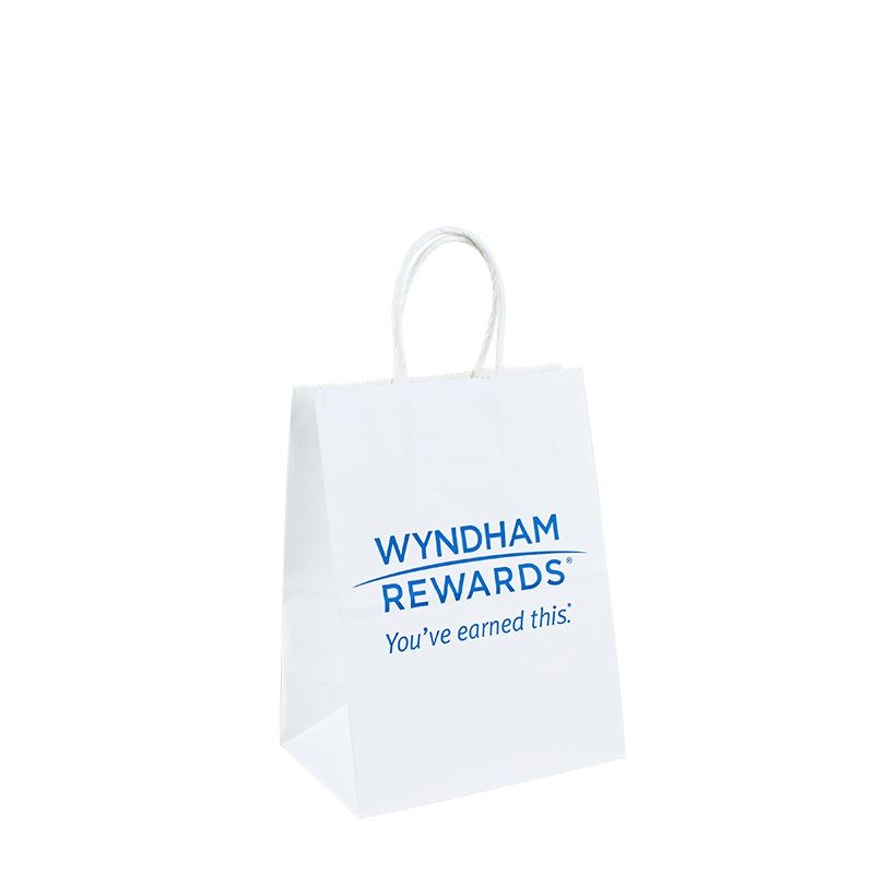 Τσάντα λευκού χαρτιού με τσάντα Kraft με λογότυπο Candy Custom Paper Craft Bags με λογότυπο
