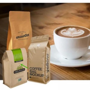 μίας χρήσης μπλοκ κάτω ziplock τρίψιμο σκόνη συσκευασία φερμουάρ λευκό ροζ ματ μαύρο χρώμα βαλβίδα χαρτί καφέ τσάντα με εξαερισμό