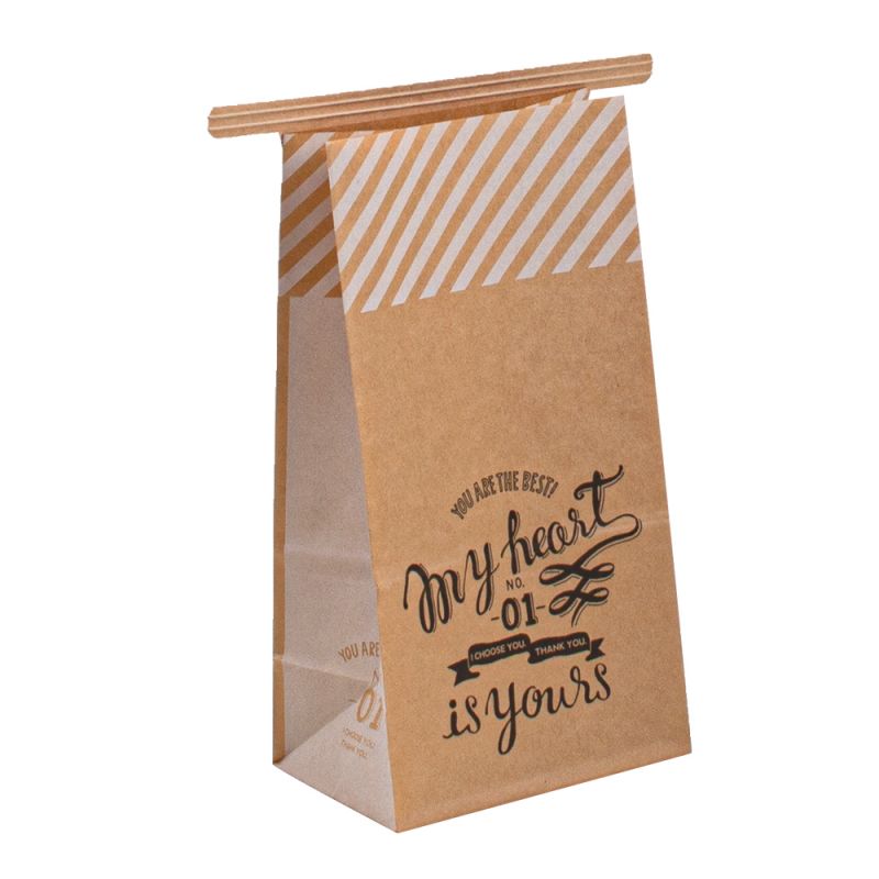 λευκές τσάντες δώρου χαρτιού kraft με λαβές χονδρικής ψώνια τροφίμων