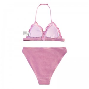 Παιδικά \\\\ λαιμό φλάντζα τρίγωνο κύπελλο δύο τεμαχίων μαγιό χαριτωμένο