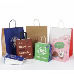 Pink Kraft χάρτινη σακούλα