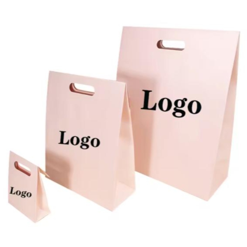 Επαναχρησιμοποιήσιμη λαβή χεριού κουβέρτα uv προσαρμοσμένο λογότυπο Γάμος γενέθλια δώρο ροζ ρούχα Συσκευασία πολύχρωμο σχέδιο χαρτί αγορών τσάντα