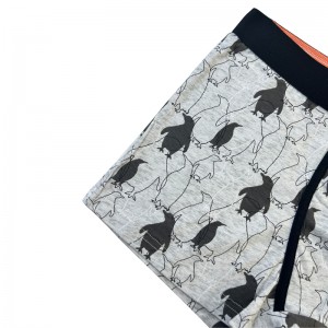 OEM χονδρική συν το μέγεθος εκτύπωσης μπόξερ αναπνεύσιμους πολυεστέρας Men Men Customized Logo Printing Boxers