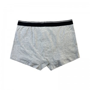 Προσαρμογή απλού χρώματος εσώρουχα μόδα πλήρης έντυπη άνετα μαλακά άνδρες Χριστουγεννιάτικα μπόξερ σλιπ γκρι εσώρουχα