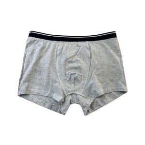 Προσαρμογή απλού χρώματος εσώρουχα μόδα πλήρης έντυπη άνετα μαλακά άνδρες Χριστουγεννιάτικα μπόξερ σλιπ γκρι εσώρουχα