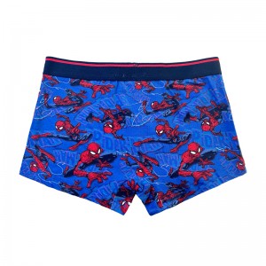 Baby Navy Blue Spider-Man Print Comfort Basic Boy Underpants Χρωματική αντίθεση