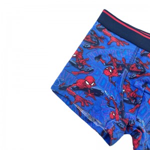 Baby Navy Blue Spider-Man Print Comfort Basic Boy Underpants Χρωματική αντίθεση