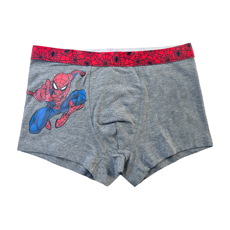 Αγόρι Underpants Spiderman εκτύπωση χρωματική αντίθεση μωρό γκρι underpants comfort βασική