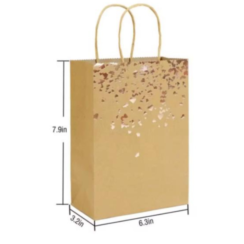 Ανακυκλώστε το φιλικό προς το περιβάλλον χάρτινη τσάντα Kraft για δώρο ή συσκευασία υφασμάτων