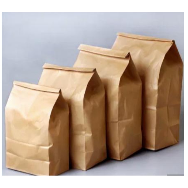 Προσαρμοσμένη υψηλής ποιότητας τροφίμων υψηλής ποιότητας προσαρμοσμένη μεταφορά χάρτινο τσάντα αλεύρι σακούλα σακούλα