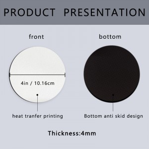 Σχέδια εξάχνωσης κενά στρογγυλά στρογγυλά γυρίσματα νεοπρένης για τα ποτά Αυτοκίνητα