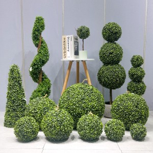 Τεχνητή φυτοφάρμακα Topiary Ball χαμηλή συντήρηση φιλική προς το περιβάλλον γρασίδι για προμηθευτή κήπου διακόσμηση γάμου διακοσμήσε...