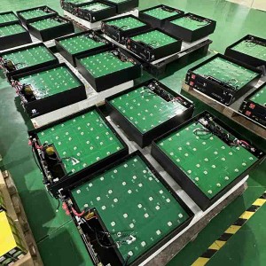 Αποθήκευση ενέργειας 51.2V 100Ah 200ah Wall&Rack 2 σε 1 τοποθετημένο LifePo4 Solar Lithium Battery με Smart LED Screen&App Mobile