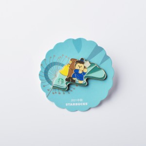 Προσαρμοσμένη απομίμηση σμάλτο σμάλτο κωμικό λογότυπο εικόνας, δωρεάν δειγματοληπτική αμοιβή, κατάλληλη για συλλογή, χρυσά μετα...